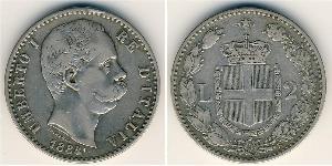 2 Lira Italie Argent Umberto I (1844-1900)
