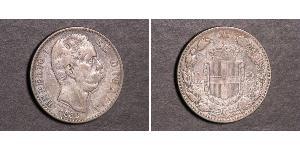 2 Lira Italie Argent Umberto I (1844-1900)