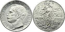 2 Lira Kingdom of Italy (1861-1946) Argent/Platine Victor-Emmanuel III d
