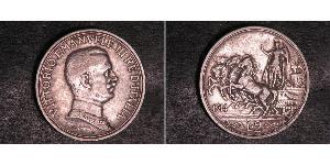2 Lira Kingdom of Italy (1861-1946) Argento Vittorio Emanuele III (1869 - 1947)