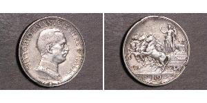 2 Lira Kingdom of Italy (1861-1946) Argento Vittorio Emanuele III (1869 - 1947)