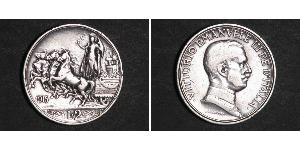 2 Lira Kingdom of Italy (1861-1946) Argento Vittorio Emanuele III (1869 - 1947)