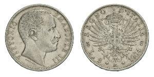 2 Lira Kingdom of Italy (1861-1946) Argento Vittorio Emanuele III (1869 - 1947)