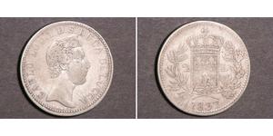 2 Lira Kingdom of Italy (1861-1946) Plata Carlos II de Parma