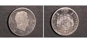 2 Lira Reino de Italia (1805–1814) Plata Napoleón Bonaparte(1769 - 1821)