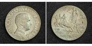 2 Lira Kingdom of Italy (1861-1946) Silber Vittorio Emanuele III (1869 - 1947)