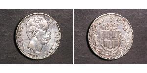 2 Lira Italy Silver Umberto I (1844-1900)