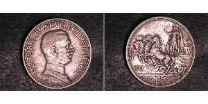 2 Lira Kingdom of Italy (1861-1946) Silver Vittorio Emanuele III (1869 - 1947)