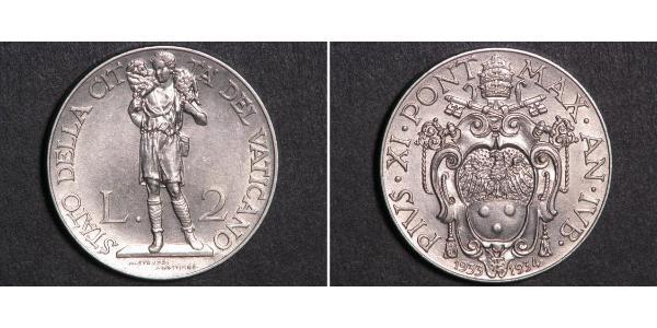 2 Lira Vatican (1926-)  