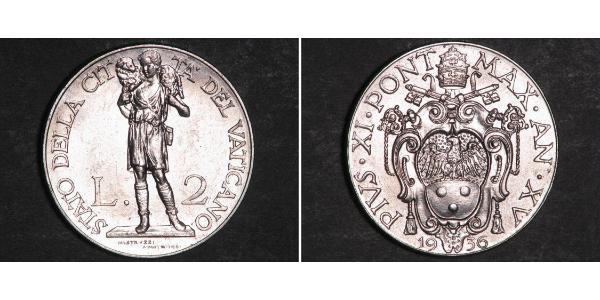 2 Lira Vatican (1926-)  
