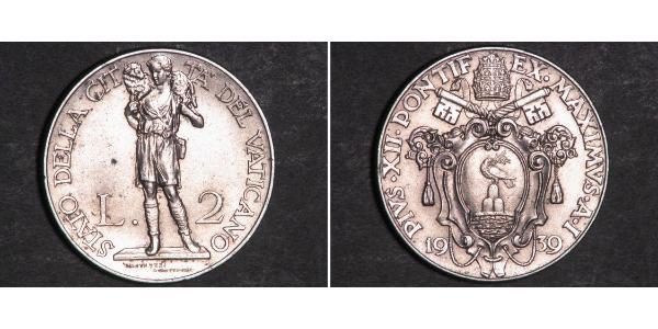 2 Lira Vaticano (1926-)  