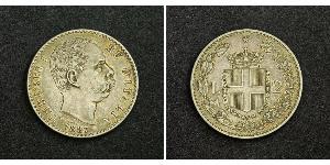 2 Lira 意大利 銀 Umberto I (1844-1900)