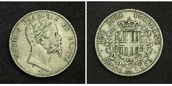 2 Lira 意大利王國 (1861-1946) 銀 Umberto I (1844-1900)