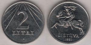 2 Litas Lituanie (1991 - ) Cuivre/Nickel 