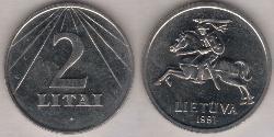 2 Litas Lituania (1991 - ) Rame/Nichel 