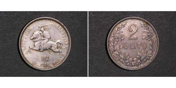 2 Litas Litauen Silber 