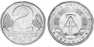 2 Mark Repubblica Democratica Tedesca (1949-1990) Alluminio 