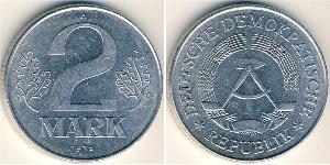 2 Mark German Democratic Republic (1949-1990) Aluminium 