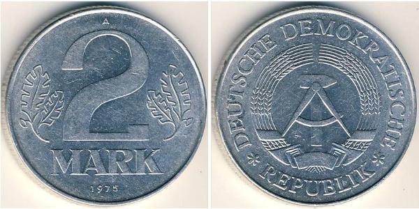 2 Mark German Democratic Republic (1949-1990) Aluminium 