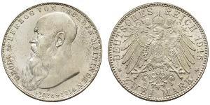 2 Mark Duché de Saxe-Meiningen (1680 - 1918) Argent Georges II de Saxe-Meiningen-Hildburghausen