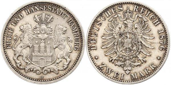2 Mark Germania / Amburgo Argento 