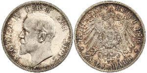 2 Mark Lippe (1123 - 1918) Argento Leopoldo IV di Lippe