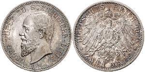 2 Mark Lippe (1123 - 1918) Argento Giorgio di Schaumburg-Lippe