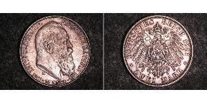 2 Mark Regno di Baviera (1806 - 1918) Argento Ottone di Baviera(1848 – 1916)