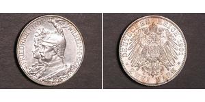 2 Mark Regno di Prussia (1701-1918) Argento Wilhelm II, German Emperor (1859-1941)