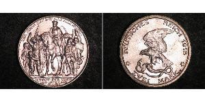 2 Mark Regno di Prussia (1701-1918) Argento 