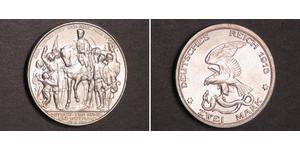 2 Mark Regno di Prussia (1701-1918) Argento 