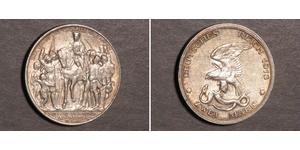 2 Mark Regno di Prussia (1701-1918) Argento 