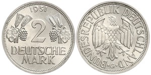 2 Mark West Germany (1949-1990) Copper/Nickel 