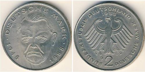 2 Mark West Germany (1949-1990) Copper/Nickel 