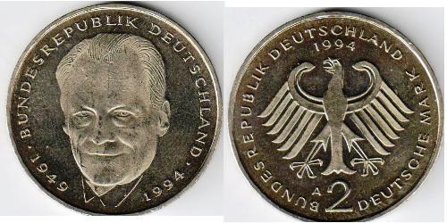 2 Mark Deutschland Kupfer/Nickel 