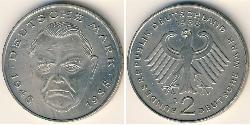 2 Mark Geschichte der Bundesrepublik Deutschland (1949-1990) Kupfer/Nickel 