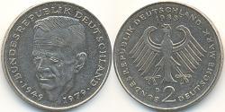 2 Mark Geschichte der Bundesrepublik Deutschland (1949-1990) Kupfer/Nickel 