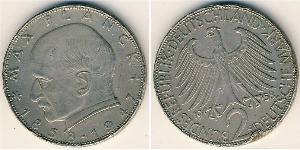 2 Mark Geschichte der Bundesrepublik Deutschland (1949-1990) Kupfer/Nickel 