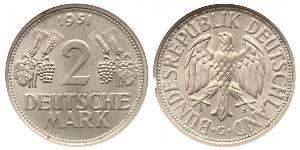 2 Mark Geschichte der Bundesrepublik Deutschland (1949-1990) Kupfer/Nickel 