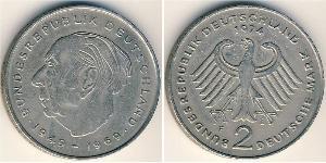 2 Mark Geschichte der Bundesrepublik Deutschland (1949-1990) Kupfer/Nickel 