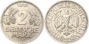 2 Mark Geschichte der Bundesrepublik Deutschland (1949-1990) Kupfer/Nickel 