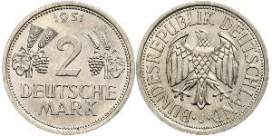 2 Mark Alemania Occidental (1949-1990) Níquel/Cobre 