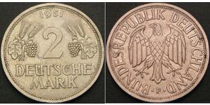 2 Mark Alemania Occidental (1949-1990) Níquel/Cobre 