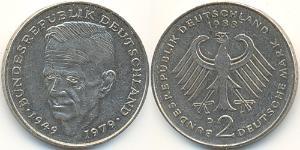 2 Mark Alemania Occidental (1949-1990) Níquel/Cobre 