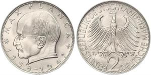 2 Mark Alemania Occidental (1949-1990) Plata 