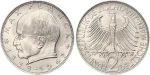 2 Mark Alemania Occidental (1949-1990) Plata 