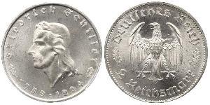 2 Mark Alemania nazi (1933-1945) Plata 