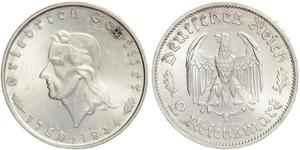 2 Mark Alemania nazi (1933-1945) Plata 