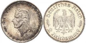 2 Mark Alemania nazi (1933-1945) Plata 