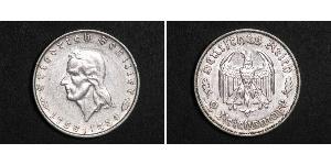 2 Mark Alemania nazi (1933-1945) Plata 